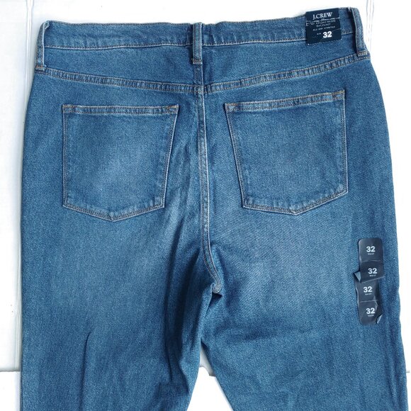 J. Crew High Rise Skinny Jeans Minimalist Raw Hem Medium Wash Ankle Crop Pant - Picture 4 of 10